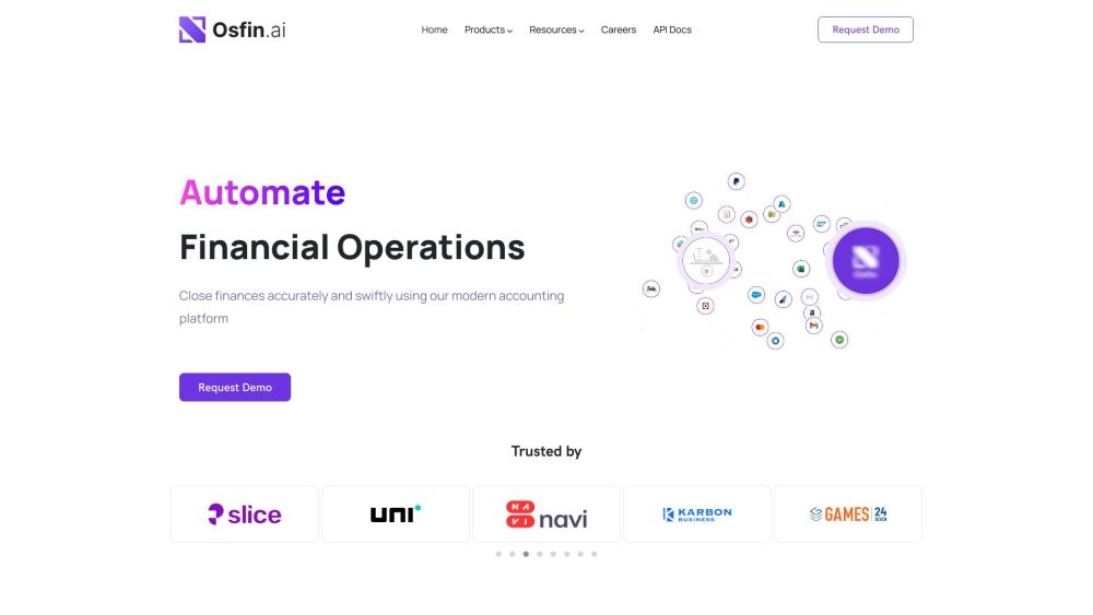 Osfin.ai Website screenshot