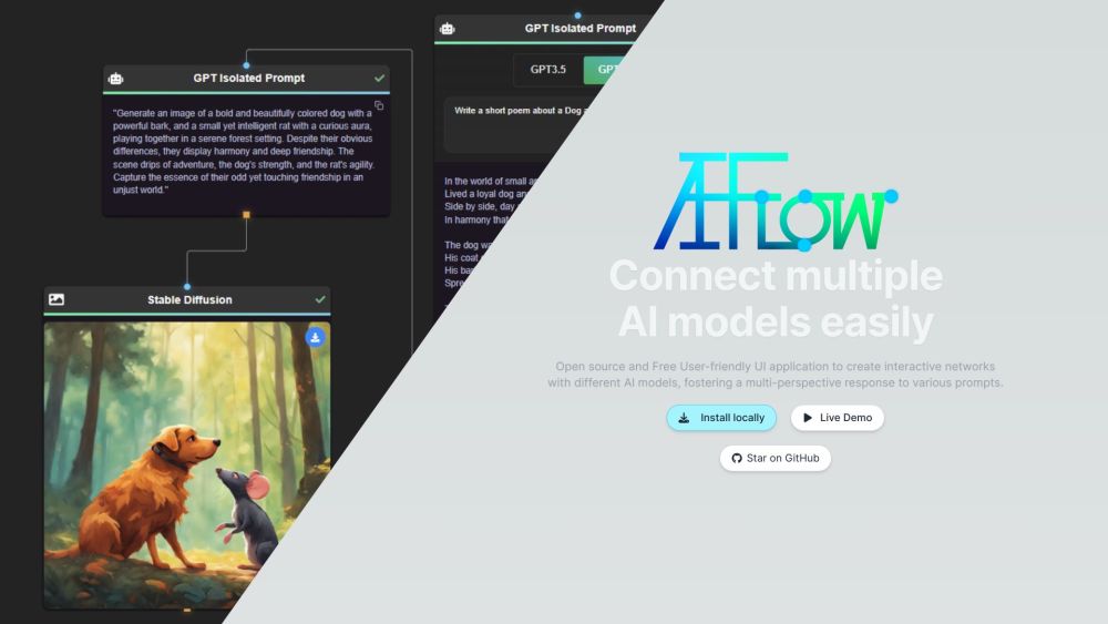 AI-Flow Website screenshot