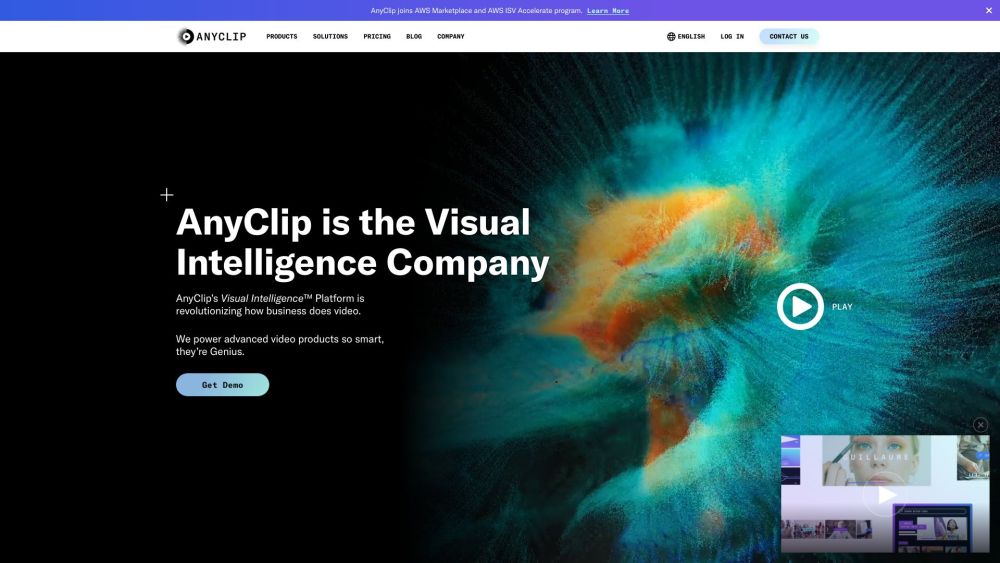 AnyClip Website screenshot