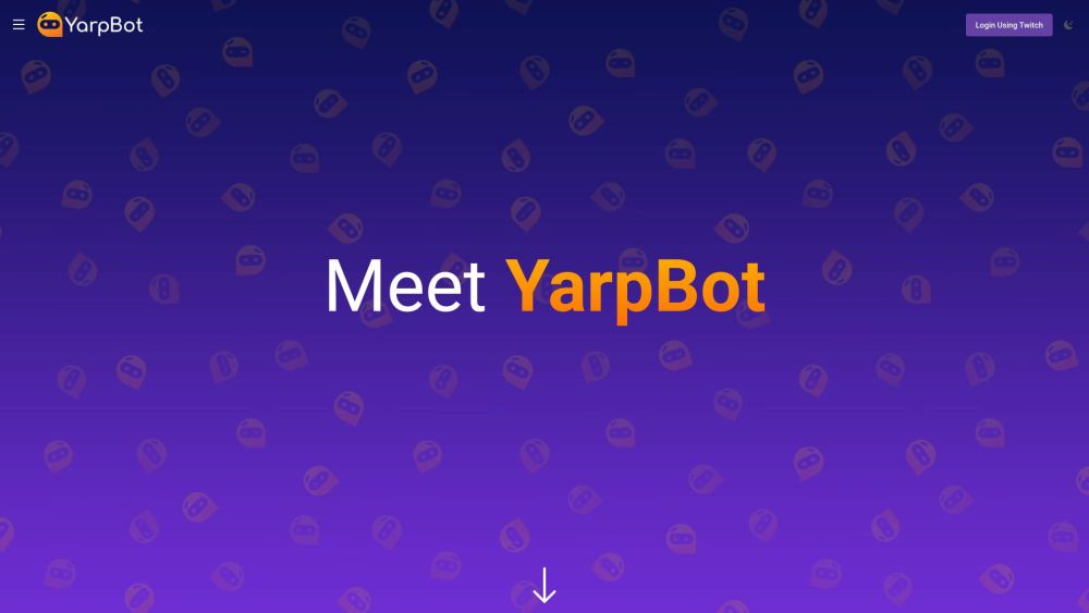 YarpBot Website screenshot