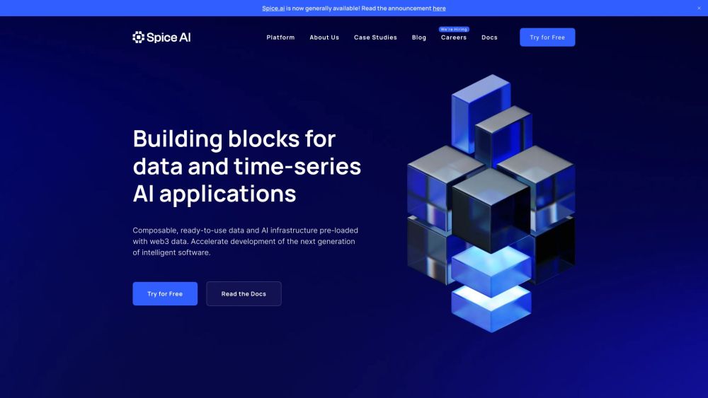 Spice.ai Website screenshot