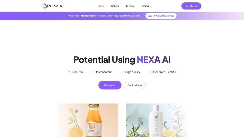 Nexa AI Website screenshot