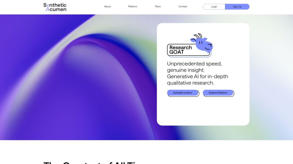 Qualitative AI Website screenshot