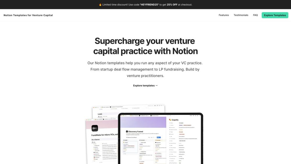 NotionVC Website screenshot