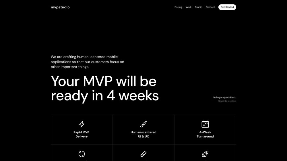 MVP Studio Website screenshot