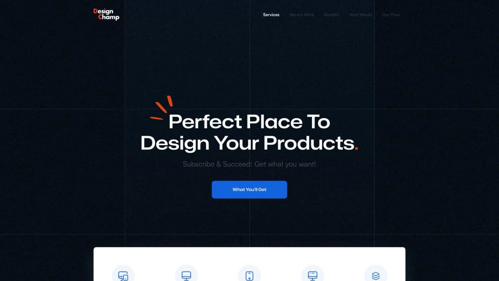 Design Champ Website screenshot