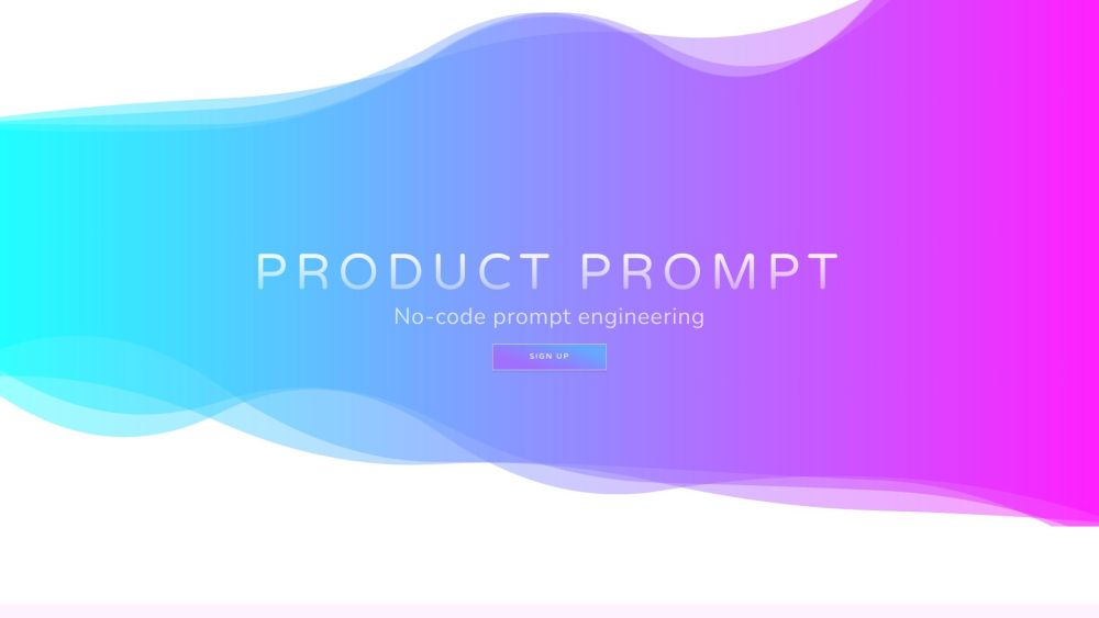 Product Prompt Website screenshot