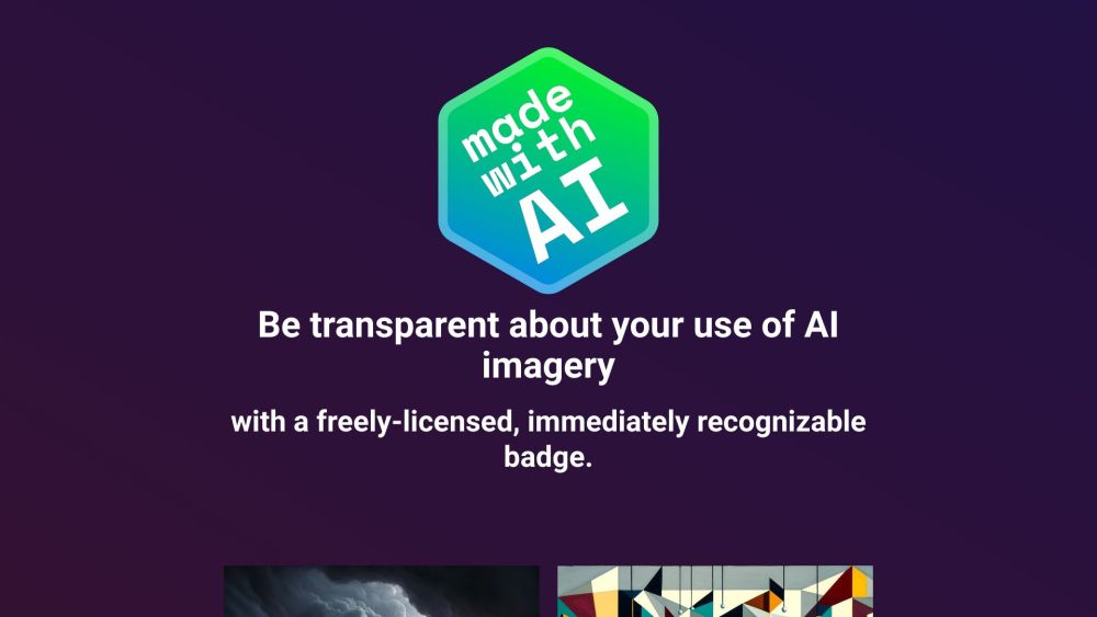 AI Badge Website screenshot