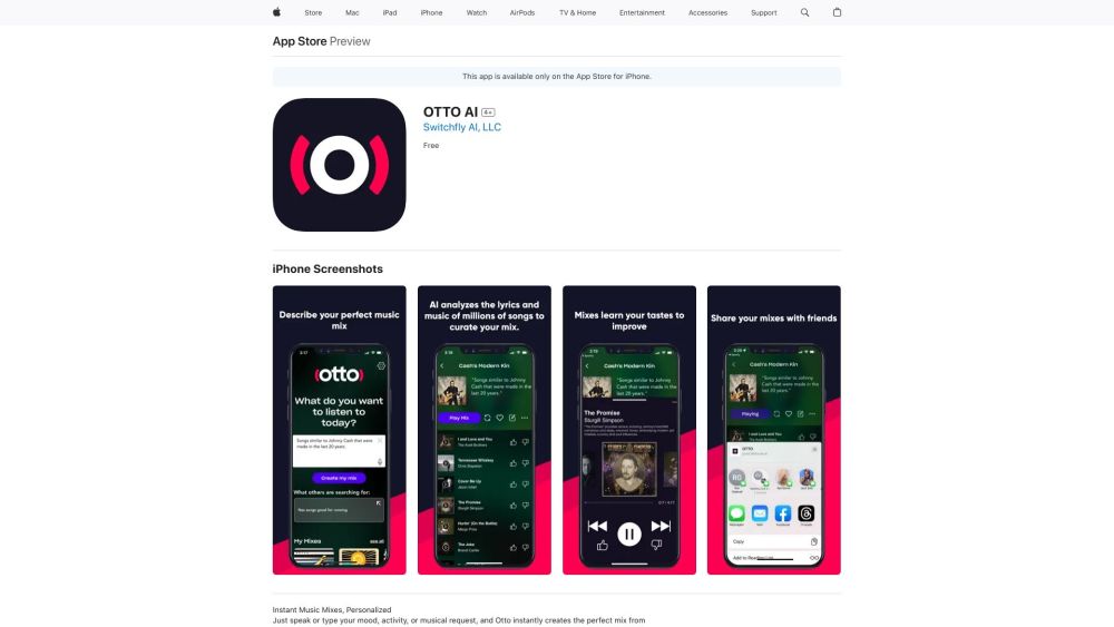 OTTO AI Website screenshot