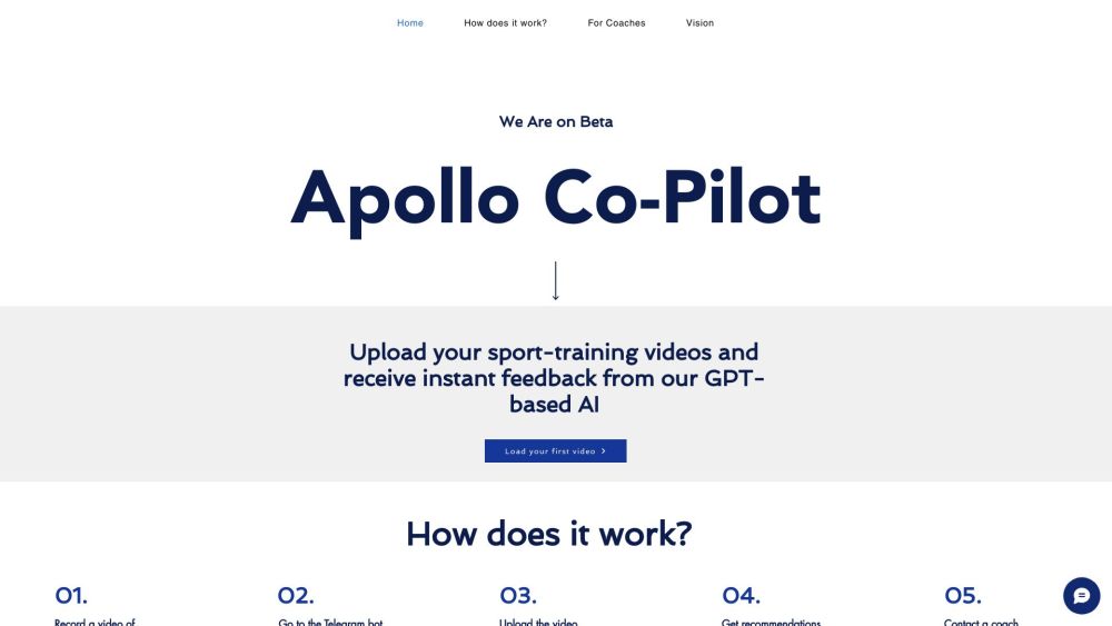 Apollo Co-Pilot Website screenshot