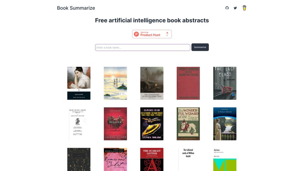 booksummary.ai Website screenshot