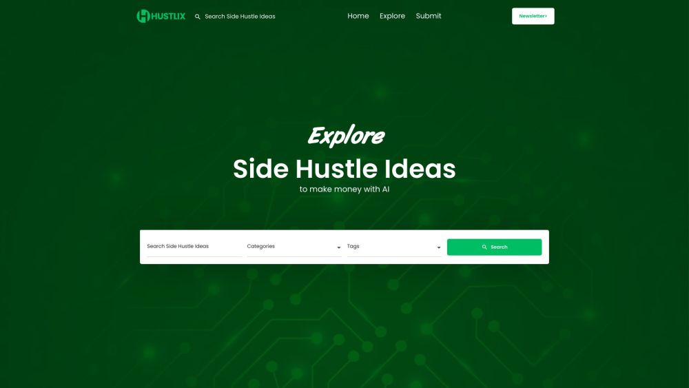 Hustlix Website screenshot