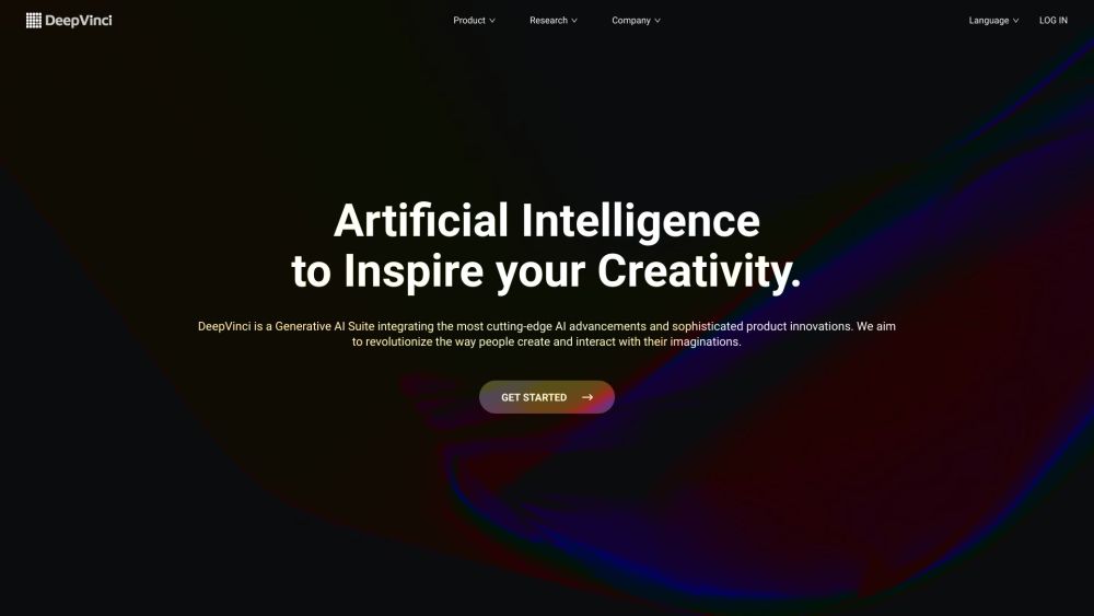 DeepVinci Website screenshot