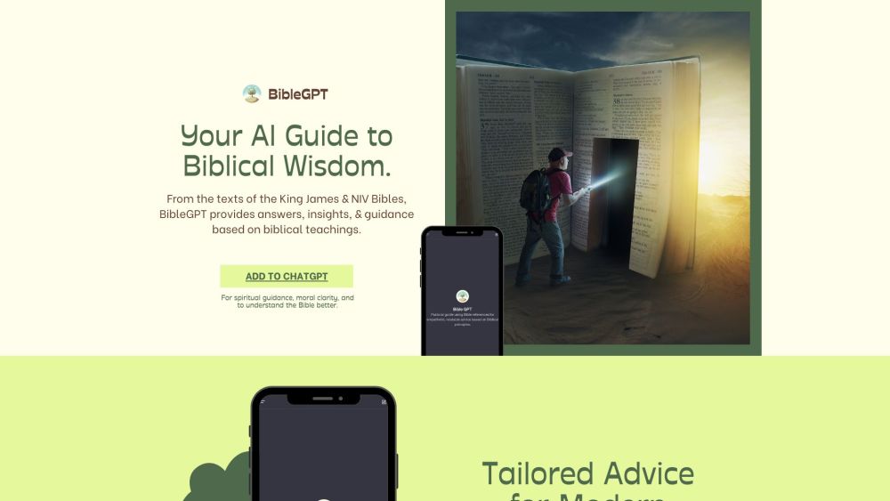 Bible GPT Website screenshot