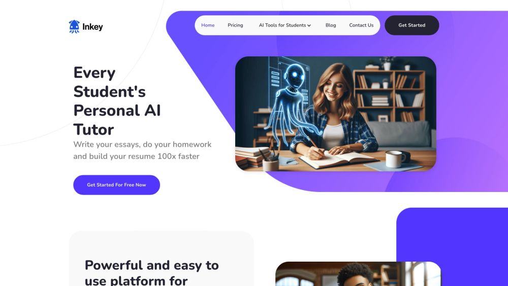 Inkey.ai Website screenshot