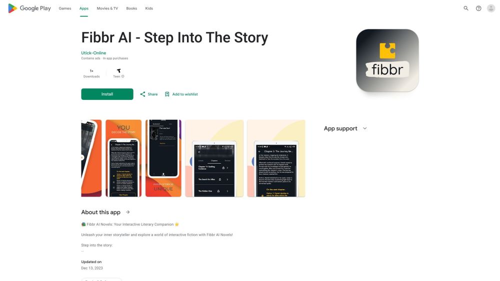 Step Into The Story Website screenshot