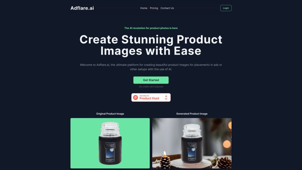 Adflare.ai Website screenshot