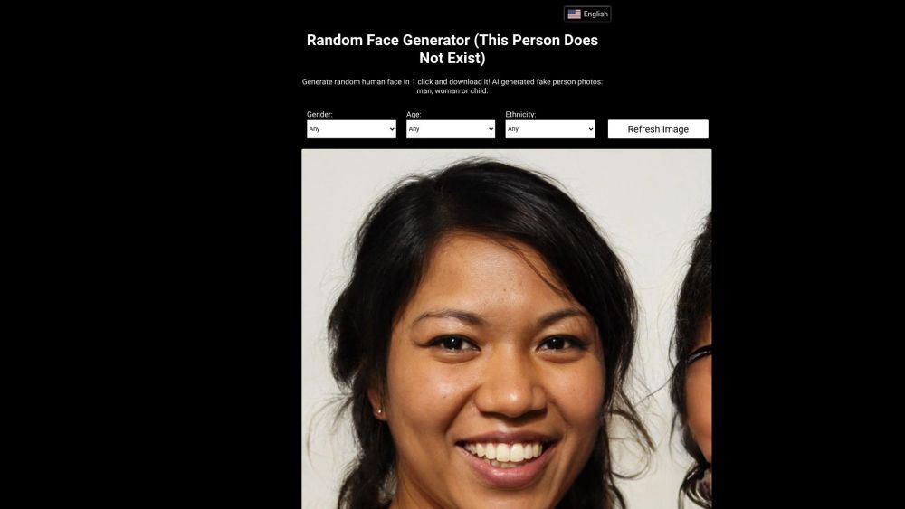 This Person Does Not Exist - Random Face Generator Website screenshot