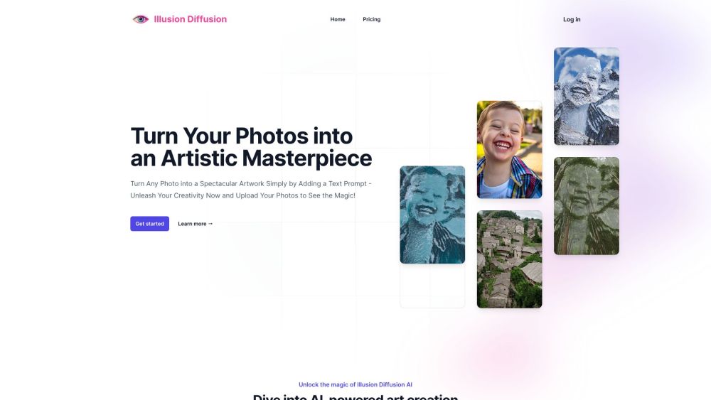 Illusion Diffusion AI Online Website screenshot