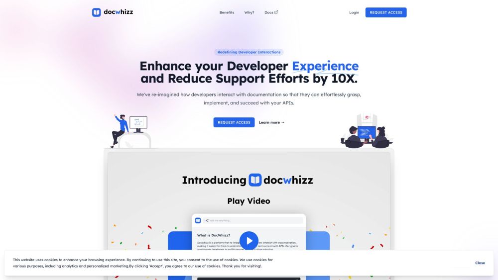 DocWhizz Website screenshot