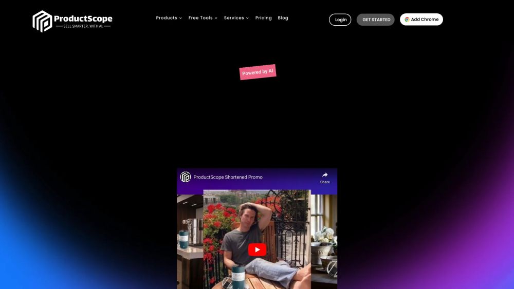 ProductScope AI Website screenshot