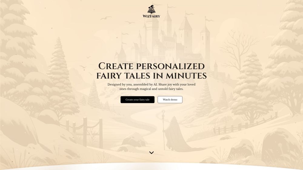 WizFairy Website screenshot