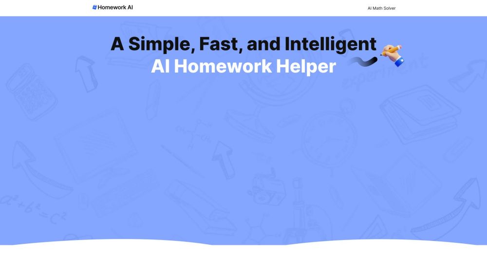 Homework AI Website screenshot