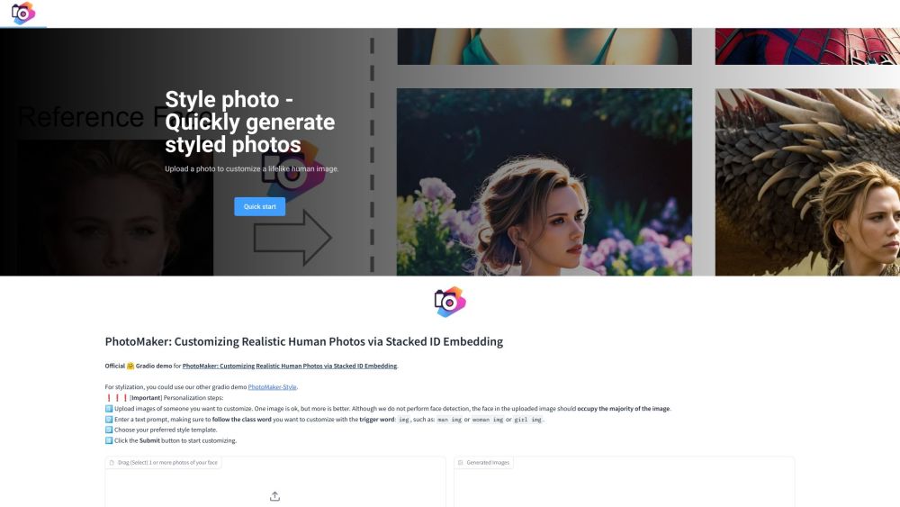 Style Photo Website screenshot