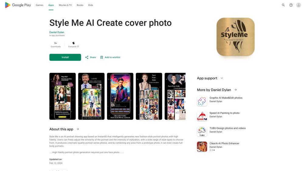 Style Me AI Website screenshot