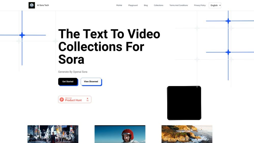 AI Sora Tech Website screenshot