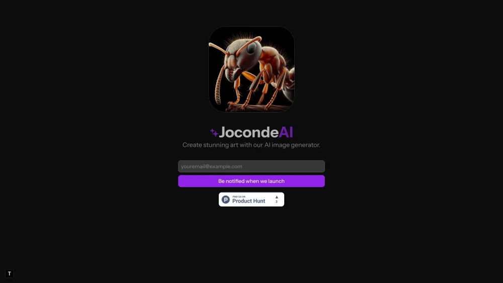 JocondeAI Website screenshot