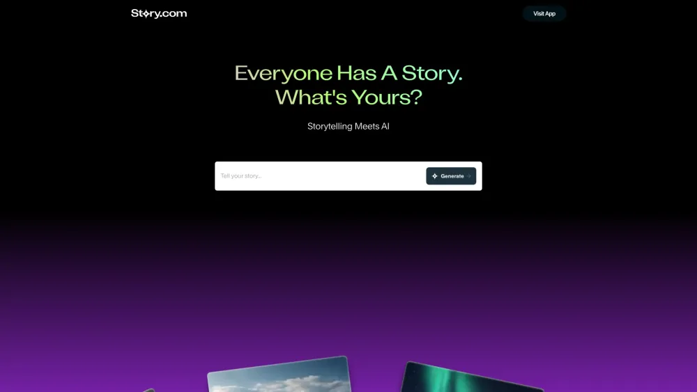 Story.com Website screenshot