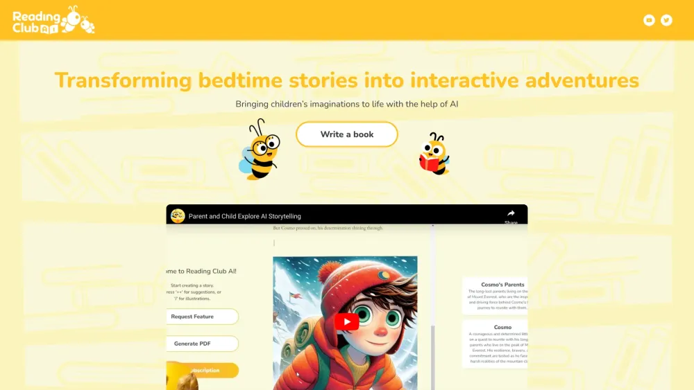 readingclub.ai Website screenshot