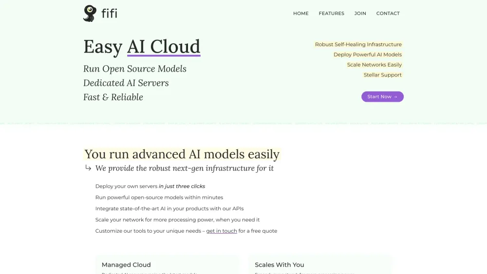 fifi.ai Website screenshot