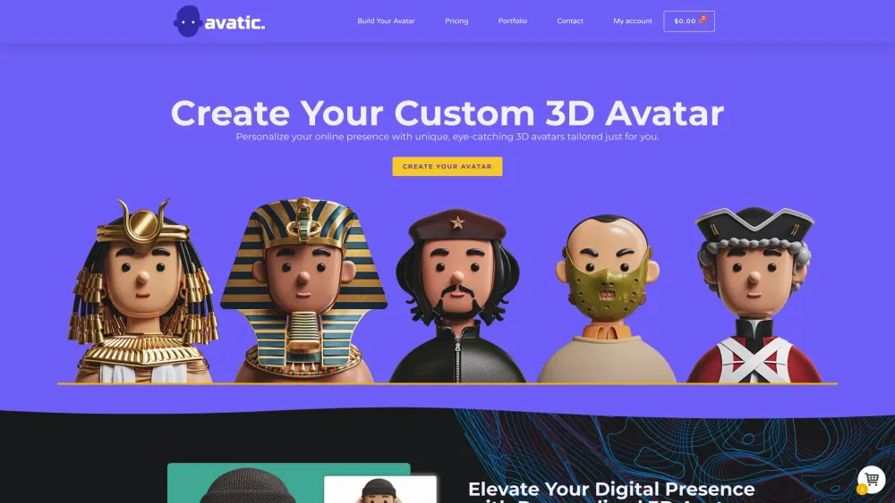 Avatic Website screenshot