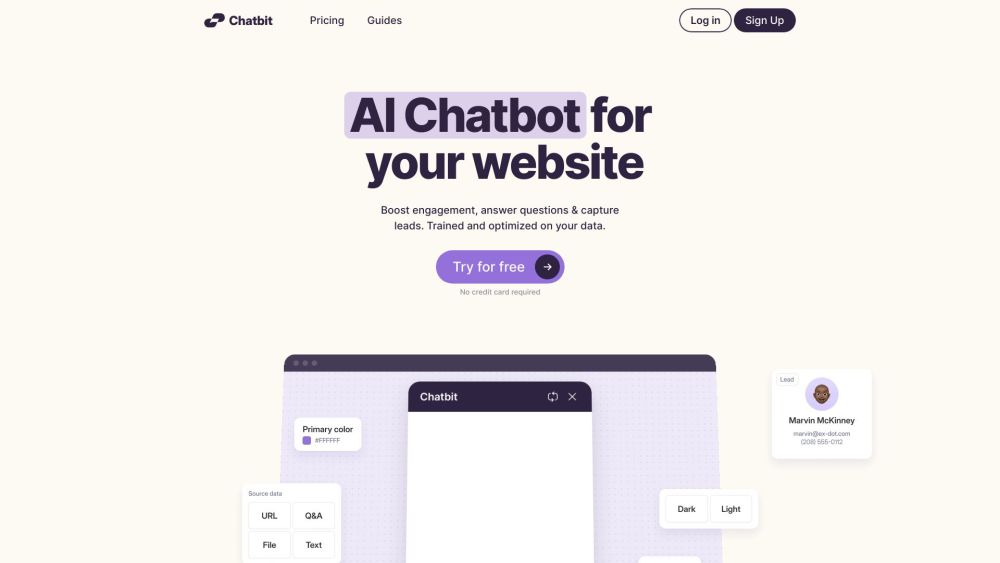 Chatbit Website screenshot