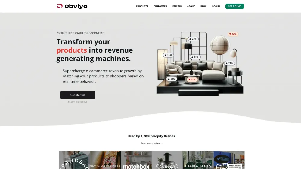 Obviyo Website screenshot