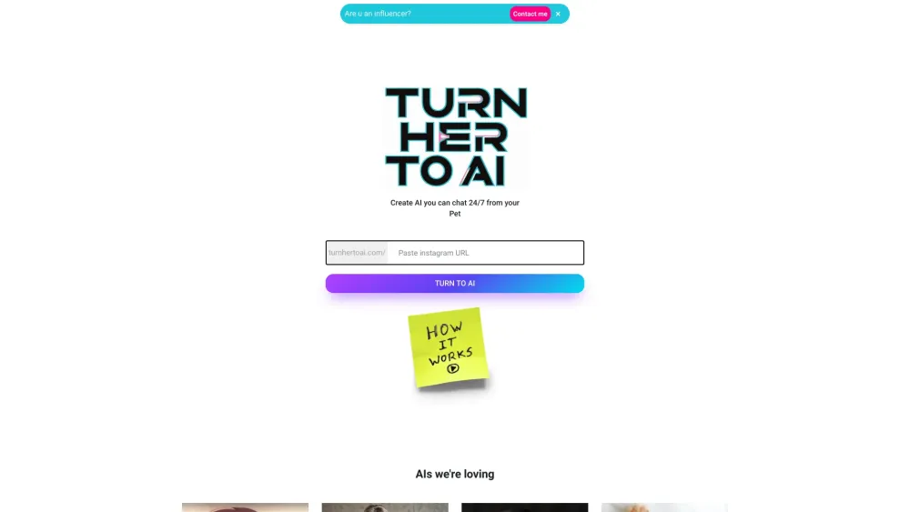 TurnHertoAI Website screenshot