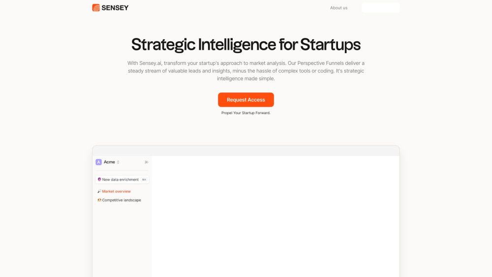 Sensey.ai Website screenshot