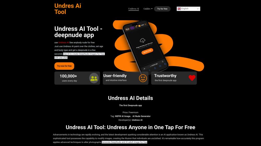 Undress AI Tool Website screenshot