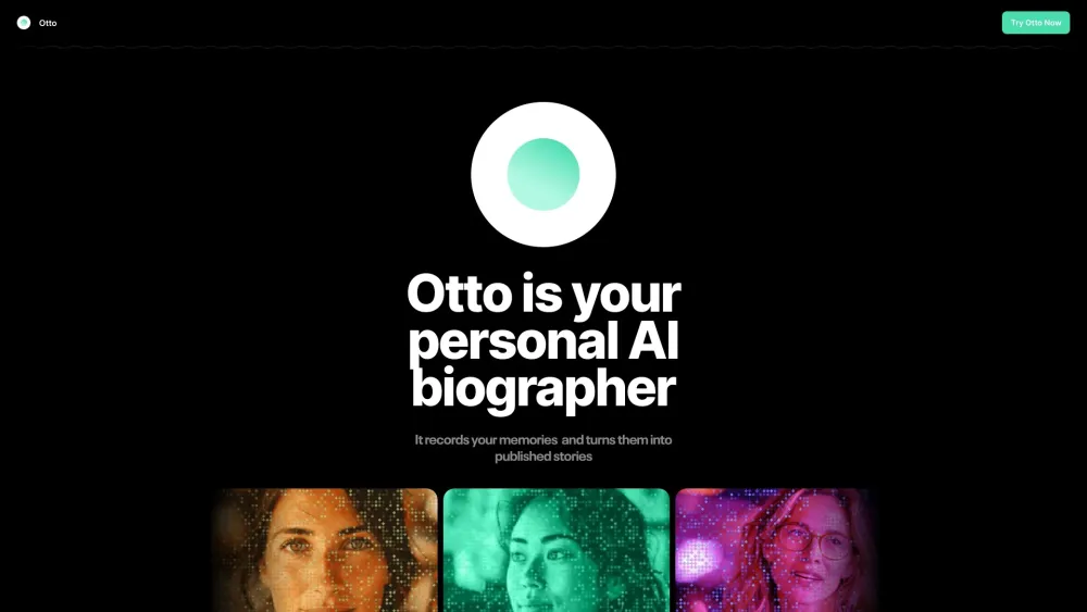 Otto Website screenshot