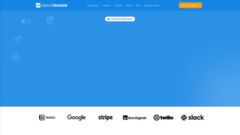 Email Tracker Website screenshot