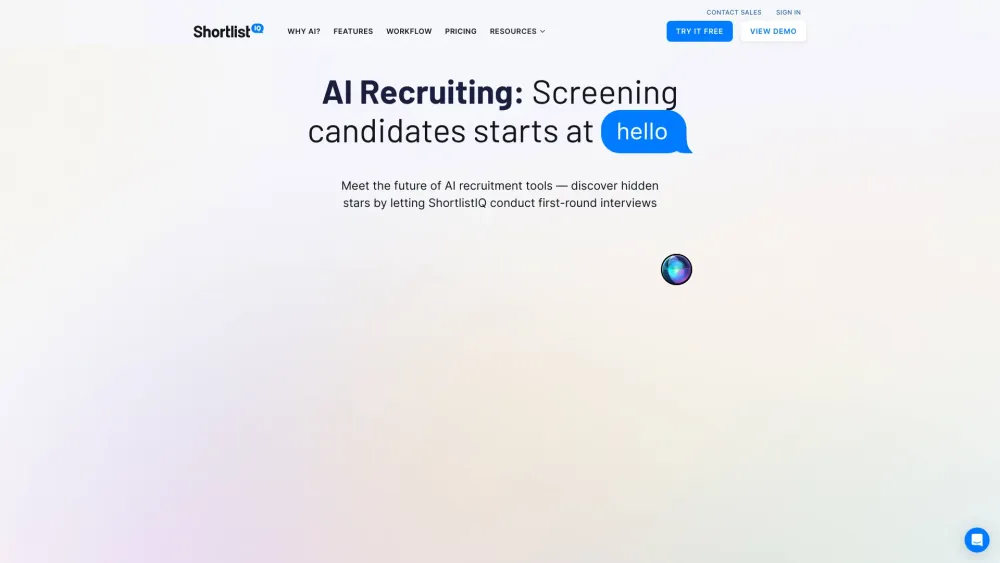 ShortlistIQ Website screenshot