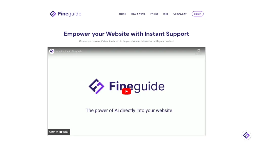 Fineguide Website screenshot