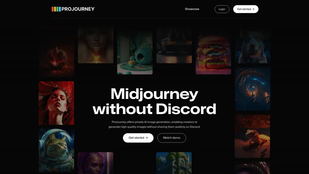 ProJourney AI Website screenshot