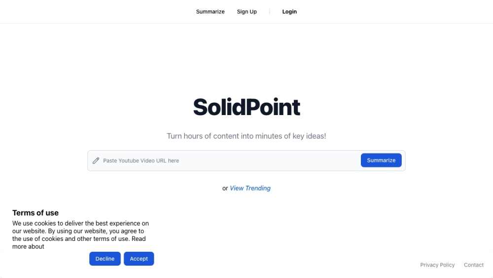 SolidPoint Website screenshot