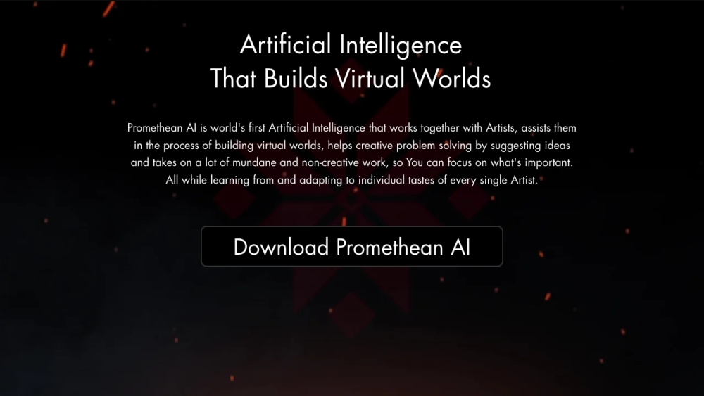 Promethean AI Website screenshot