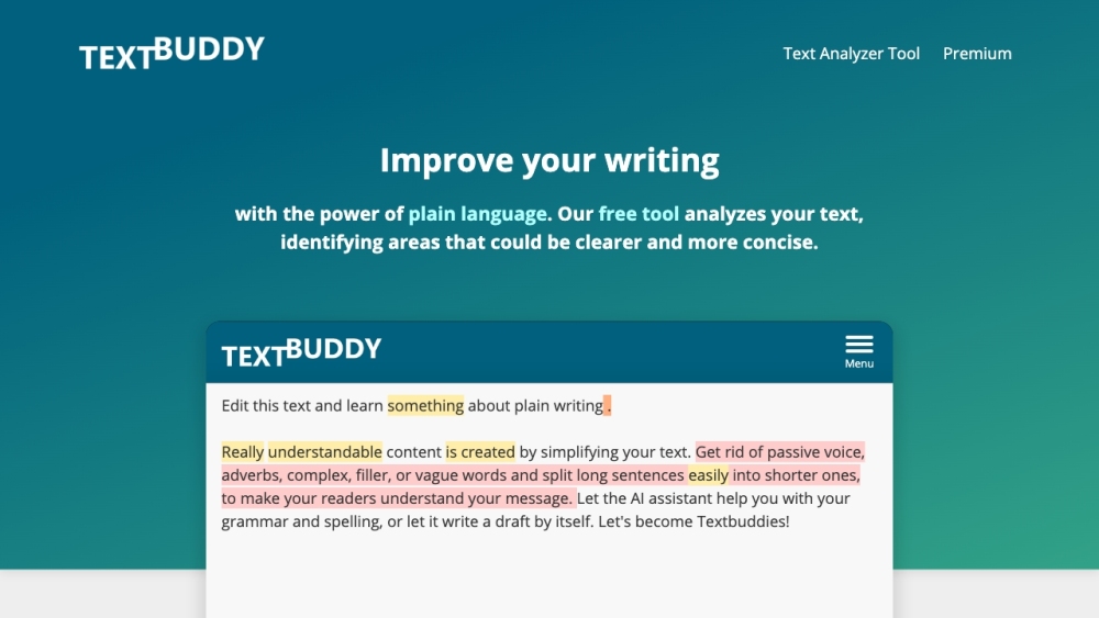 Textbuddy.com Website screenshot