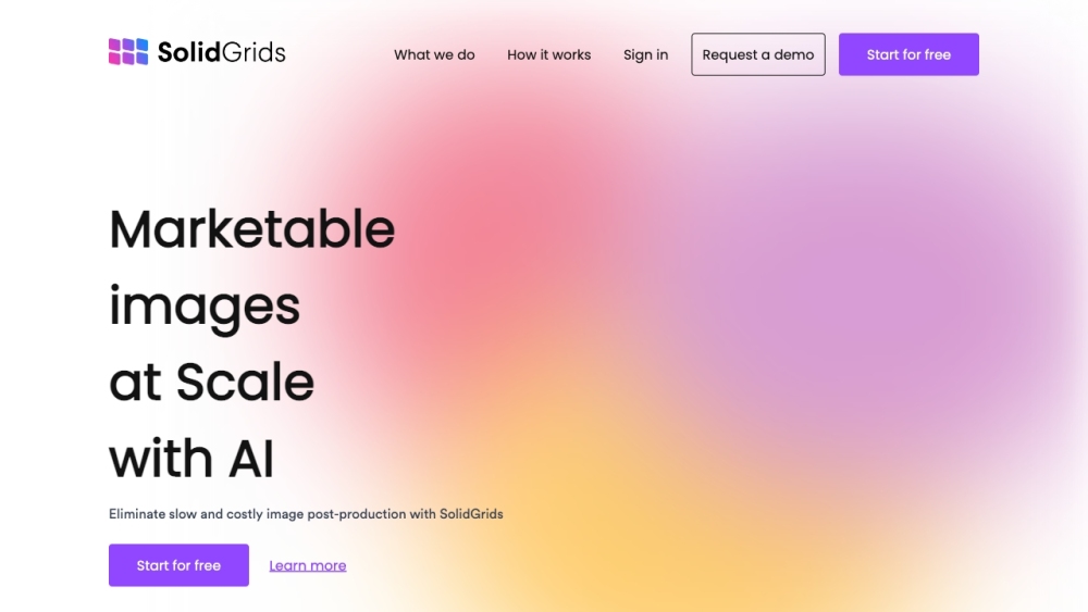 SolidGrids Website screenshot