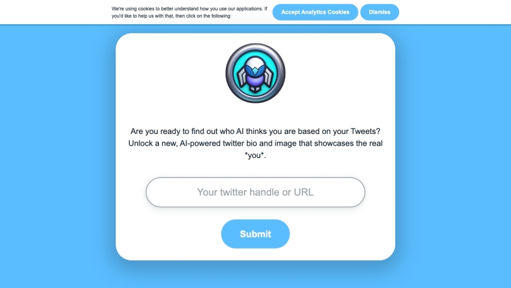 GPT Twitter Bot Website screenshot